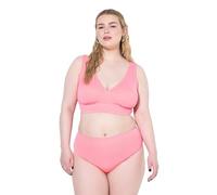 Studio Untold Damen große Größen Übergrößen Plus Size Bikini-Slip, Highwaist, Glitzereffekt, Shaping rosa 44 829911507-44
