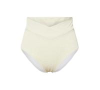 Studio Untold Damen große Größen Übergrößen Plus Size Bikini-Slip, Struktur, Highwaist, Bund mit Wickeloptik Creme 42 829434650-42