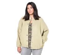 Studio Untold Damen große Größen Übergrößen Plus Size Blouson, Oversized, Wolloptik lindgrün 54+ 834135636-54+