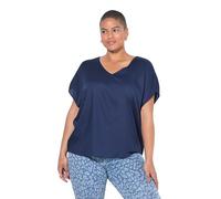 Studio Untold Damen große Größen Übergrößen Plus Size Blusenshirt, Oversized dunkel blau 58+ 842269741-58+