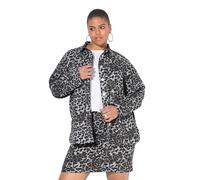 Studio Untold Damen große Größen Übergrößen Plus Size Jeanshemd, Oversized, Leo steingrau 46+ 843622170-46+