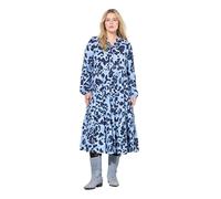 Studio Untold Damen große Größen Übergrößen Plus Size Maxikleid, A-Line, Leo, Volants hellblau 46+ 844949707-46+