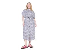 Studio Untold Damen große Größen Übergrößen Plus Size Maxikleid, Hemdblusenkleid, Flower-Print pink 46+ 841536806-46+