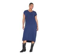 Studio Untold Damen große Größen Übergrößen Plus Size Midikleid, Oversize Shape, Musselin dunkel blau 42+ 842168741-42+