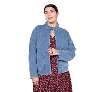Studio Untold Damen große Größen Übergrößen Plus Size Steppjacke, Oversized, Vintage Washed, Stehkragen Blue Denim 46+ 828094902-46+