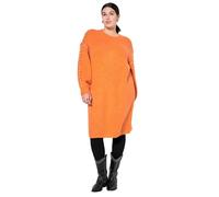 Studio Untold Damen große Größen Übergrößen Plus Size Strickkleid, Oversized, Schmucknähte orange 46+ 837003664-46+