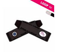 Stübben MagicTack Loop magnetische Lederschlaufen ebony 20 mm - Micklem / 43 cm - Warmblut / FULL 43 cm - Warmblut / FULL