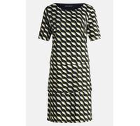 Stufenkleid kurzarm Dark Blue/Green Damen