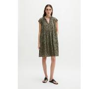 Minikleid MARC O'POLO "aus bedrucktem Baumwoll-Voile", Damen, Gr. 34, Normalgrößen, ohne Ärmel, medium braun, Obermaterial: 100% Baumwolle. Futter: 100% Modal, bedruckt, loose fit knielang, Kleider Mi