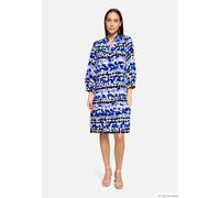Betty Barclay Damen Stufenkleid mit 3/4-Arm Blau/Beige Größe 40