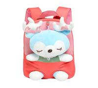 Stuffed Animal Backpack - Little Doll Plush Backpack, Snack Travel Bag for Preschool Kids, Durable Soft Shoulder Bag | Christmas for Toddlerz, Kindergarten Bags, Cute Plush Carrying Accessory
