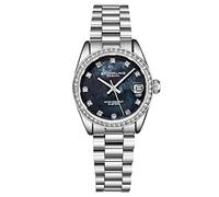 Stuhrling Original Damenuhr - Edelstahl-Mesh-Armband, Quarzwerk, analog, Perlmutt-Zifferblatt mit Datum - Elegante und lässige Damenuhren-Kollektion