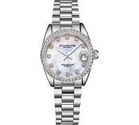 Stuhrling Original Damenuhr - Edelstahl-Mesh-Armband, Quarzwerk, analog, Perlmutt-Zifferblatt mit Datum - Elegante und lässige Damenuhren-Kollektion