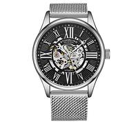 Stuhrling Original Herren-Automatikuhr mit Selbstaufzug und Edelstahl-Mesh-Armband