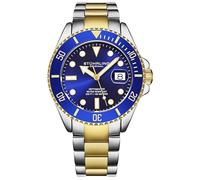 Stuhrling Original Herren-Taucheruhr, Schweizer Uhrwerk, Edelstahlarmband, wasserdicht bis 100 m