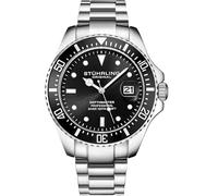 Stuhrling Original Herren-Taucheruhr, Schweizer Uhrwerk, Edelstahlarmband, wasserdicht bis 100 m