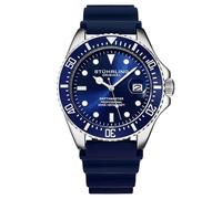 Stuhrling Original Taucheruhr für Herren - Pro Diving Watch - Sportuhren für Herren mit verschraubter Krone wasserdichte Uhr 330 Ft (Blau)