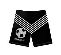 STUOARTE Bedruckte Badeshorts für Jungen, schnell trocknend, leichter Stoff, atmungsaktiv, wasserdicht (5-14 Jahre), Fußball 1, 7-8 Jahre