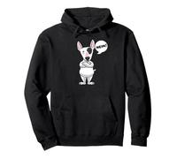 Sturer Miniatur Bullterrier Hund lustig Hundefan Pullover Hoodie