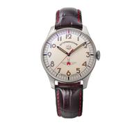 Sturmanskie Gagarin Heritage Herren-Armbanduhr Analog mit Lederarmband Limited Edition 2609/3745202, Hellgelb, seidenmatt, Retro