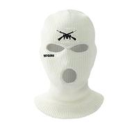 Sturmhaube, Drei Loch Skimaske, taktisches Vollgesicht, Wintermütze, Party, besondere Geschenke für Erwachsene, schwarz, Gesicht bei kaltem Wetter, verstellbar, winddicht, UV Schutz, Kapuze, gestrickt