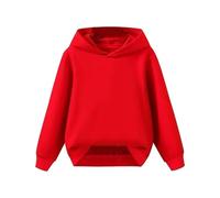 Stussy Oversize Hoodie für Mädchen & Jungen 2025 Y2K Style Kapuzenpullover mit Reißverschluss, dünnes Essentials Sweatshirt in schwarz aesthetisches Design (Red, 8-9 Years)