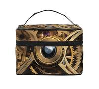 STVYUKL Coole Make-up-Tasche für Damen, Steampunk-Ausrüstung, wasserdicht, tragbar, Reise-Kosmetiktasche, großes Fassungsvermögen, Kulturbeutel mit Tragegriff oben, mit Reißverschluss