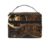 STVYUKL Coole Make-up-Tasche für Damen, Steampunk-Ausrüstung, wasserdicht, tragbar, Reise-Kosmetiktasche, großes Fassungsvermögen, Kulturbeutel mit Tragegriff oben, mit Reißverschluss