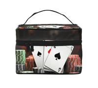 STVYUKL Make-up-Tasche für Damen, wasserdicht, tragbar, Reise-Kosmetiktasche, große Kapazität, Kulturbeutel, Tragegriff oben, Reißverschluss, Make-up-Organizer