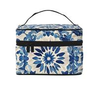 STVYUKL Make-up-Tasche für Damen, wasserdicht, tragbar, Reise-Kosmetiktasche, große Kapazität, Kulturbeutel, Tragegriff oben, Reißverschluss, Make-up-Organizer