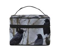 STVYUKL Make-up-Tasche für Damen, wasserdicht, tragbar, Reise-Kosmetiktasche, große Kapazität, Kulturbeutel, Griff oben, Reißverschluss, Make-up-Organizer