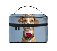 STVYUKL Make-up-Tasche für Damen, wasserdicht, tragbar, Reise-Kosmetiktasche, großes Fassungsvermögen, mit Tragegriff oben, mit Reißverschluss, Make-up-Organizer