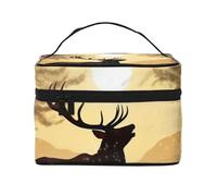 STVYUKL Make-up-Tasche für Damen, wasserdicht, tragbar, Reise-Kosmetiktasche, großes Fassungsvermögen, Kulturbeutel, Tragegriff oben, Reißverschluss, Make-up-Organizer