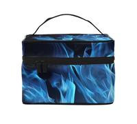 STVYUKL Make-up-Tasche für Damen, wasserdicht, tragbar, Reise-Kosmetiktasche, großes Fassungsvermögen, Kulturbeutel mit Tragegriff oben, mit Reißverschluss