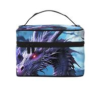 STVYUKL Make-up-Tasche für Damen, wasserdicht, tragbar, Reise-Kosmetiktasche, großes Fassungsvermögen, Kulturbeutel, Tragegriff oben, Reißverschluss, Make-up-Organizer