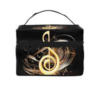 STVYUKL Make-up-Tasche für Damen, wasserdicht, tragbar, Reise-Kosmetiktasche, großes Fassungsvermögen, Kulturbeutel mit Tragegriff oben, mit Reißverschluss