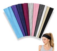 Styla Hair Headbands for Women Stretch Fashion Headbands 10 Pack Non-Slip Head Wraps Great for Spa, Sports, Yoga, Pilates, Running, Gym Headband, Workouts