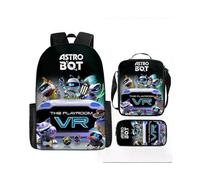 (Style 14) Astro Bot Themed School Backpack for Students with Pen Holder and Shoulder Strap
