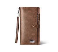 (Style A, Multicolor) Type B SUNICETY Men's Long Wallet RFID Blocking Card Storage Pouch Money Cash Coin Carrying Bag