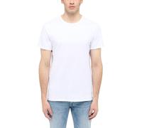 MUSTANG T-Shirts Herren Slim Fit Kurzarm Rundhals Baumwolle weiß, M