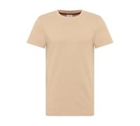 Kurzarmshirt MUSTANG "Herren Style Allen", Herren, Gr. 3XL, beige, Strick, 100% Baumwolle, Rundhals, Shirts Kurzarmshirt (32078841-XXXL)