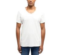 MUSTANG Herren T-Shirt Amado - Slim Fit S M L XL XXL 3XL Beige Schwarz Baumwolle, Größe:M, Farbe:Cannoli Cream 2084