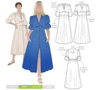 Style Arc Belle Schnittmuster für gewebtes Kleid, Größen 18-30