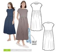 Style Arc Paper Schnittmuster Montana Midi Kleid Kleider Größen 38-50