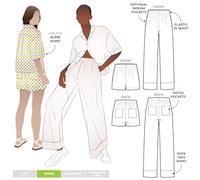 Style Arc Schnittmuster - Albie gewebte Hose und Shorts (Größen 38-50)