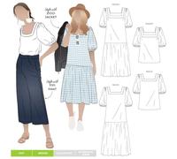 Style Arc Schnittmuster - Clementine gewebtes Oberteil und Kleid (Größen 18-30)