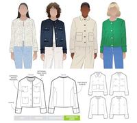 Style Arc Schnittmuster - Delphine gewebte Jacke (Größen 38-50)