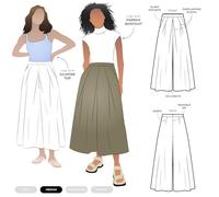 Style Arc Schnittmuster - Erin gewebte Culotte (Größen 18-30)