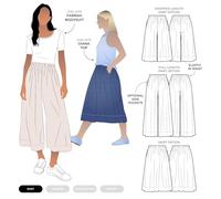Style Arc Schnittmuster - Rumi gewebter Rock und Hose (Größen 18-30)