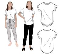 Style Arc Schnittmuster - Teagan Strickoberteil (Größe 18-30)